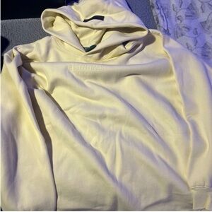 ESSENTIALS Men’s Pale Yellow Crewneck Hoodie
